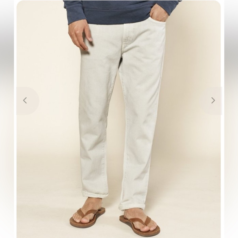 Outerknown organic SEA Drifter Tapered Jeans Mirage 32x34 - Picture 3 of 8